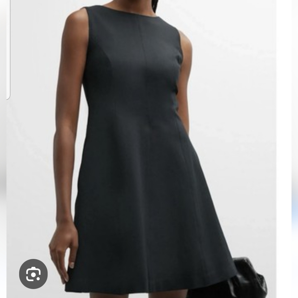 SPANX NAVY PERFECT FIT & FLARE JUMPER DRESS, US L NWT